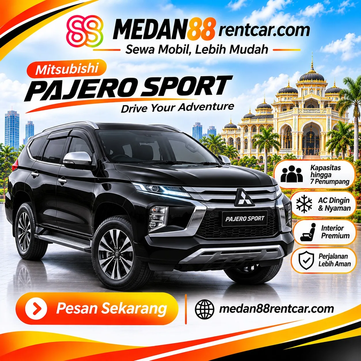 Sewa Pajero Sport Medan — foto 1