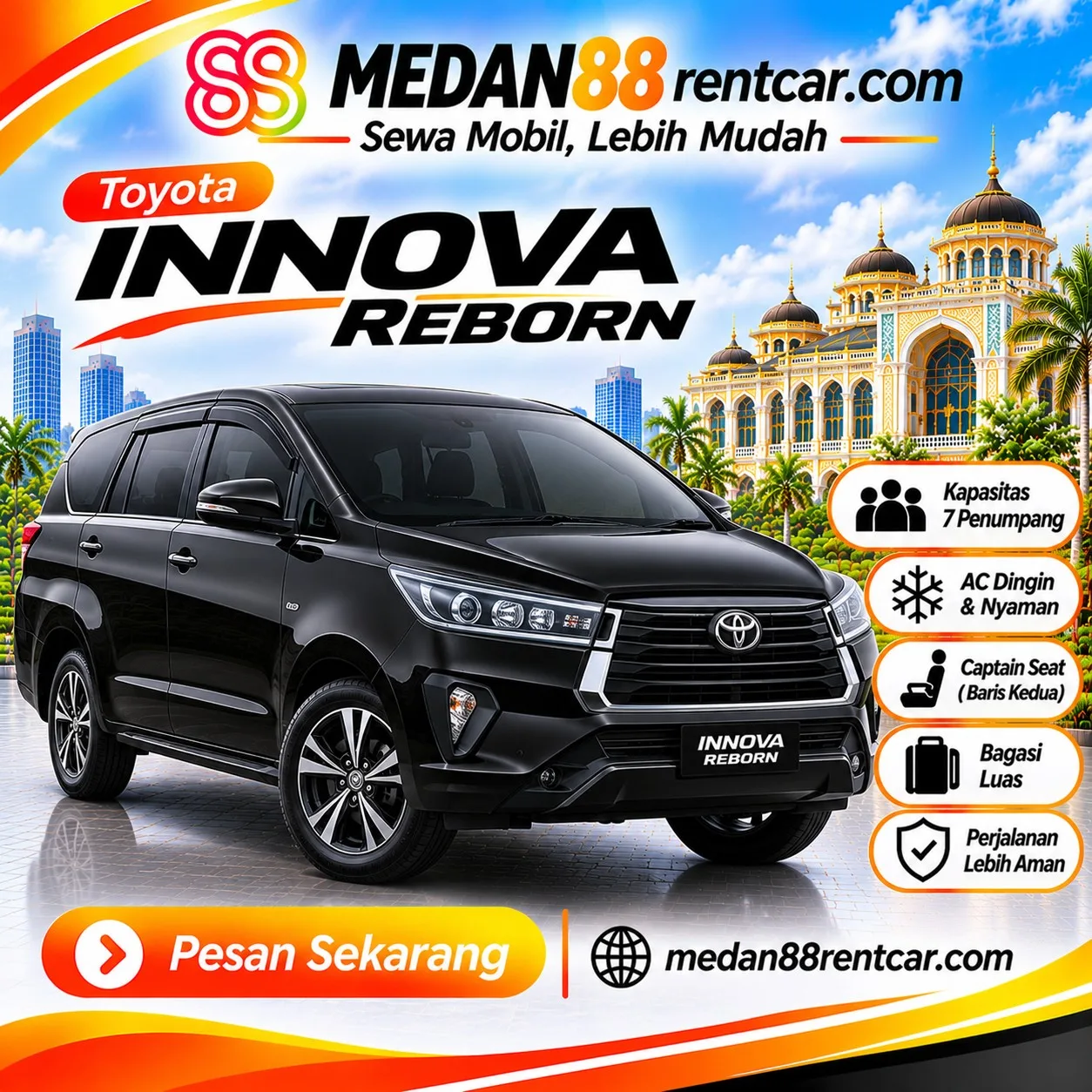 Sewa Toyota Kijang Innova Reborn G Diesel Medan